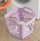 Flexible Plastic Laundry Basket - Square Storage Hamper with Side Handles for Easy Carrying - Versatile Organizer for Laundry, and Household Storage
